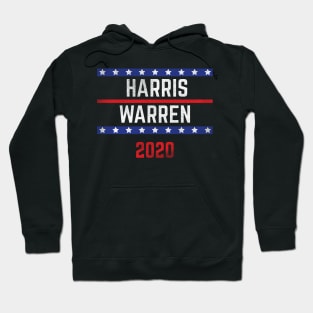 Kamala Harris and Elizabeth Warren on the one ticket? Dare to dream. Presidential race 2020 Distressed text Hoodie